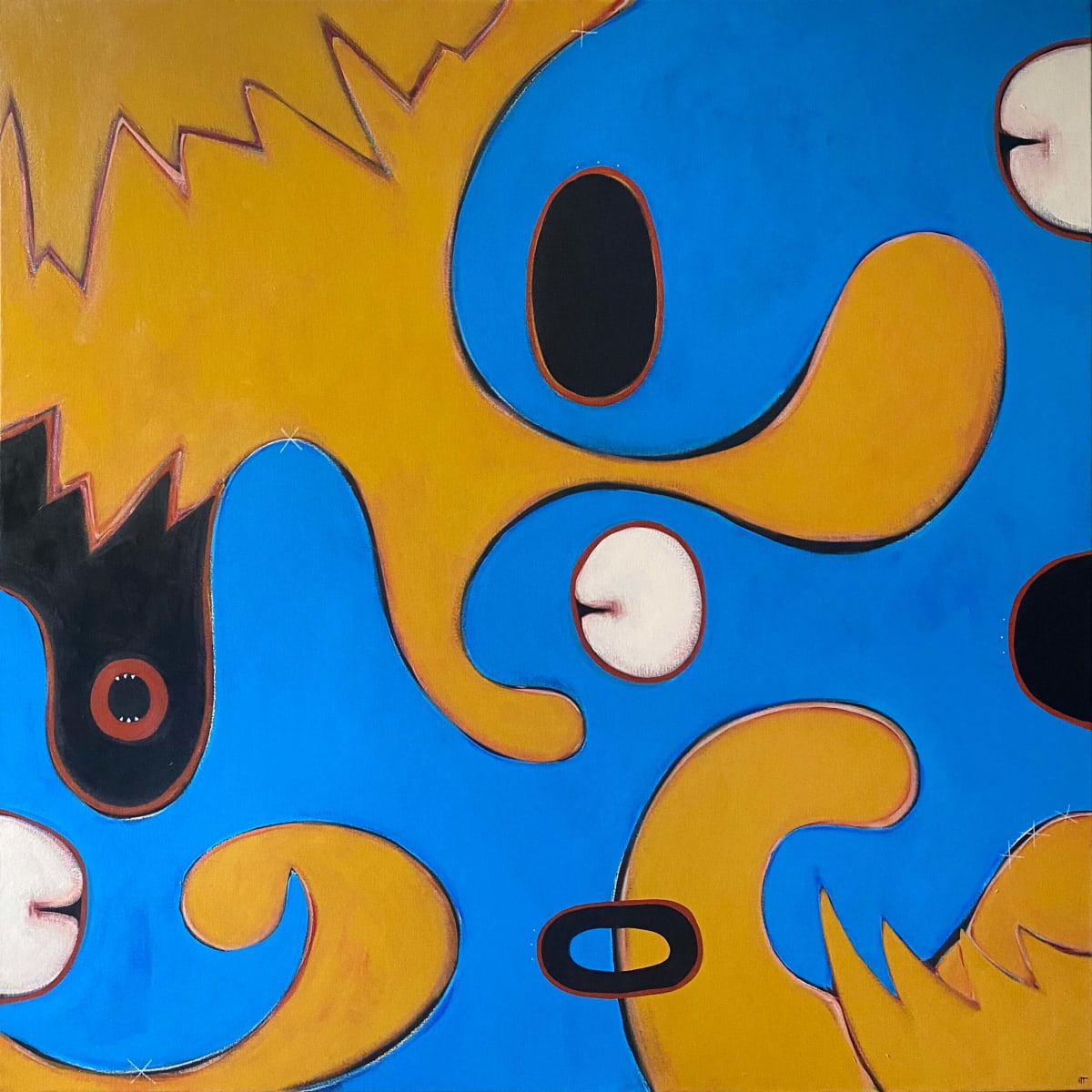 MALCONTENT #5, 130 x 130 cm by Hannah Thomas, Image 1.