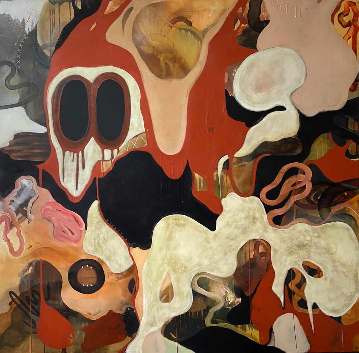 MENTAL FREEZE, 155 x 155 cm by Hannah Thomas, Image 1.