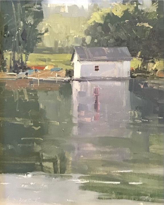 Baker's Boathouse by Lyn Boyer 