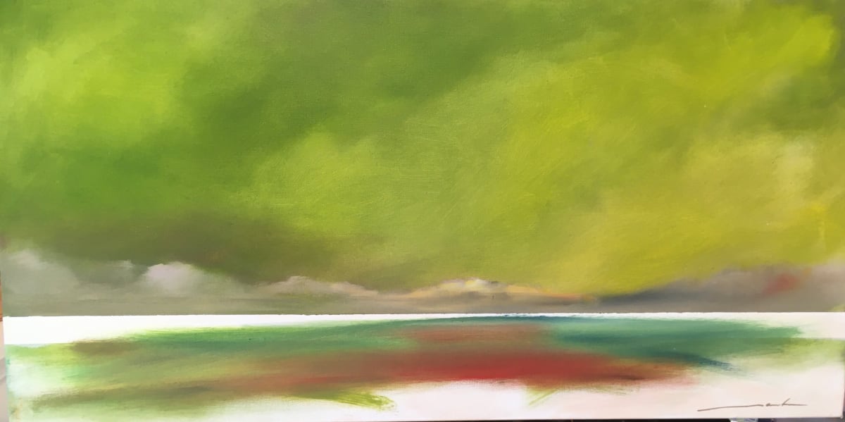 Clouds, green sky by Marston Clough 
