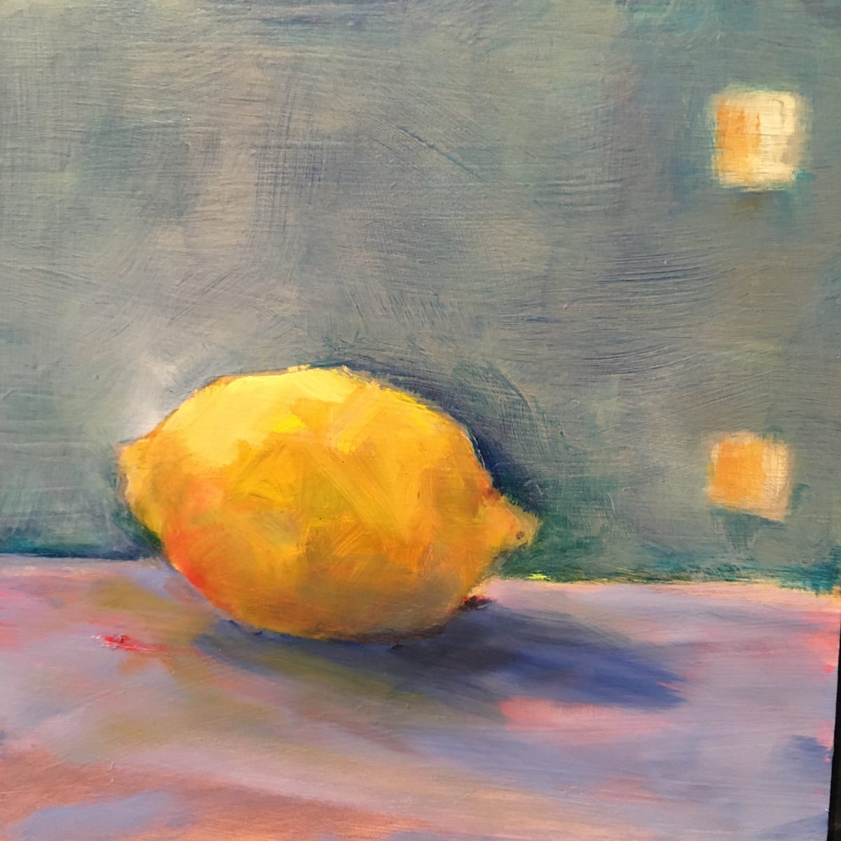 Lemon with two squares by Marston Clough 