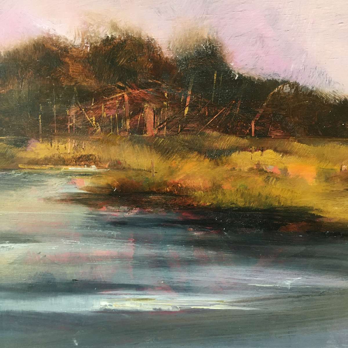 Mill Pond Winter by Marston Clough 