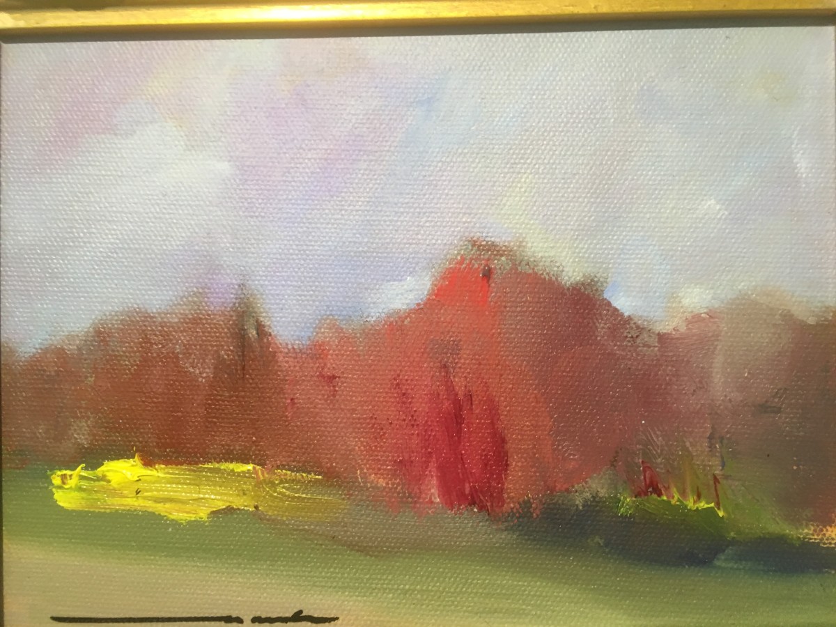 the red trees by Marston Clough 