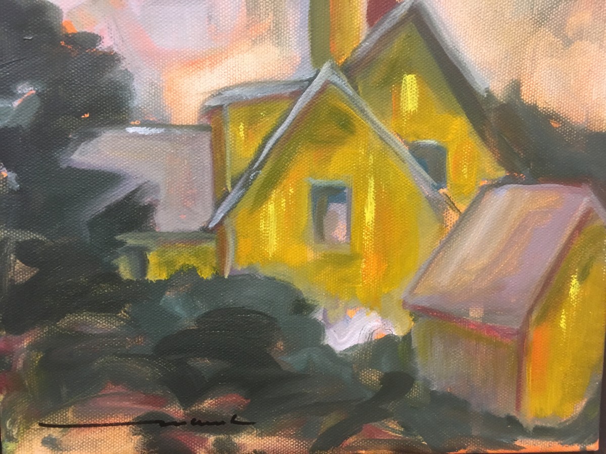yellow farmhouse by Marston Clough 