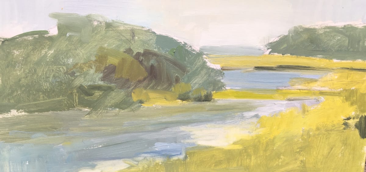 Out painting with my friends/ Late Summer Marshes by Marston Clough 