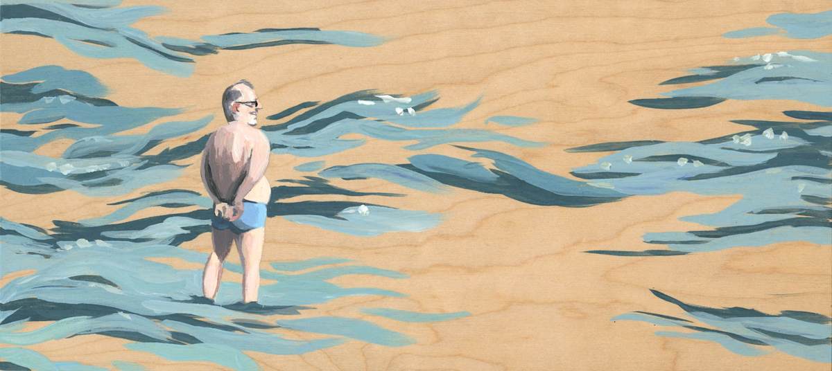 Mann im Wasser by Marina Lutz 