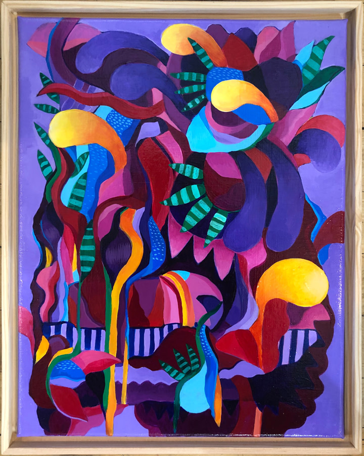 Germinate (violet) by Jennifer Banzaca 