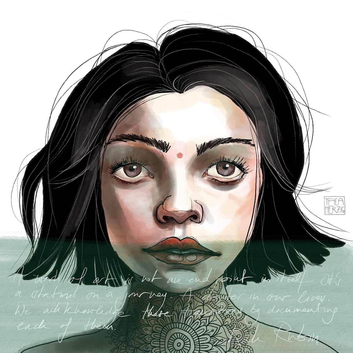 Portrait "Jessica" by Thea Herzig  Image: Portrait "Jessica"