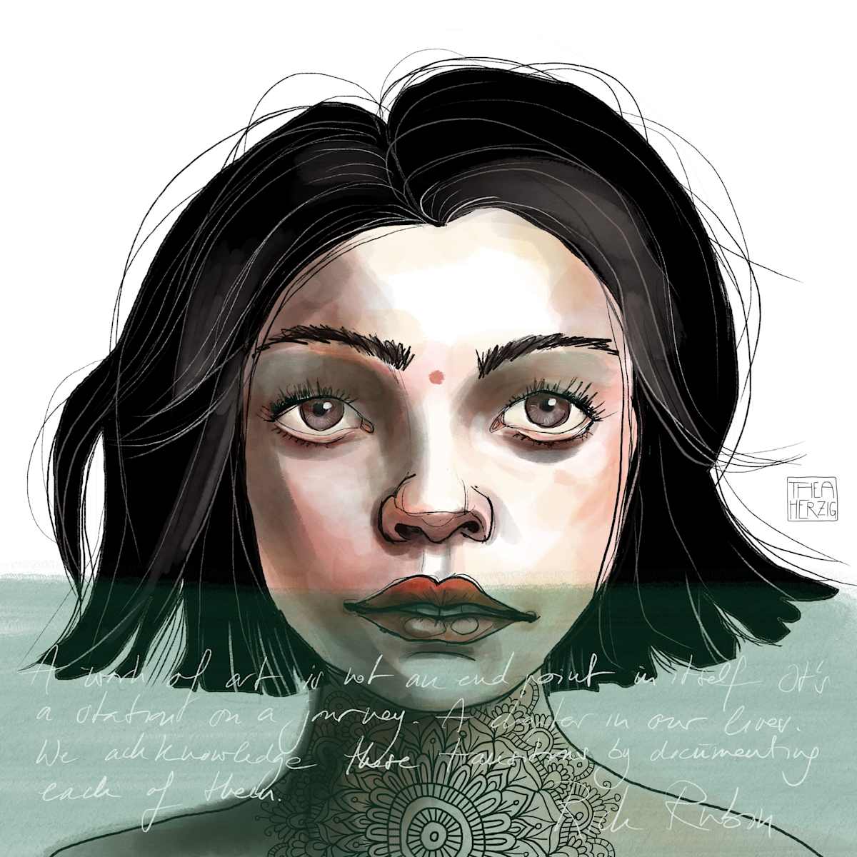 Portrait "Jessica" by Thea Herzig, Image 1.