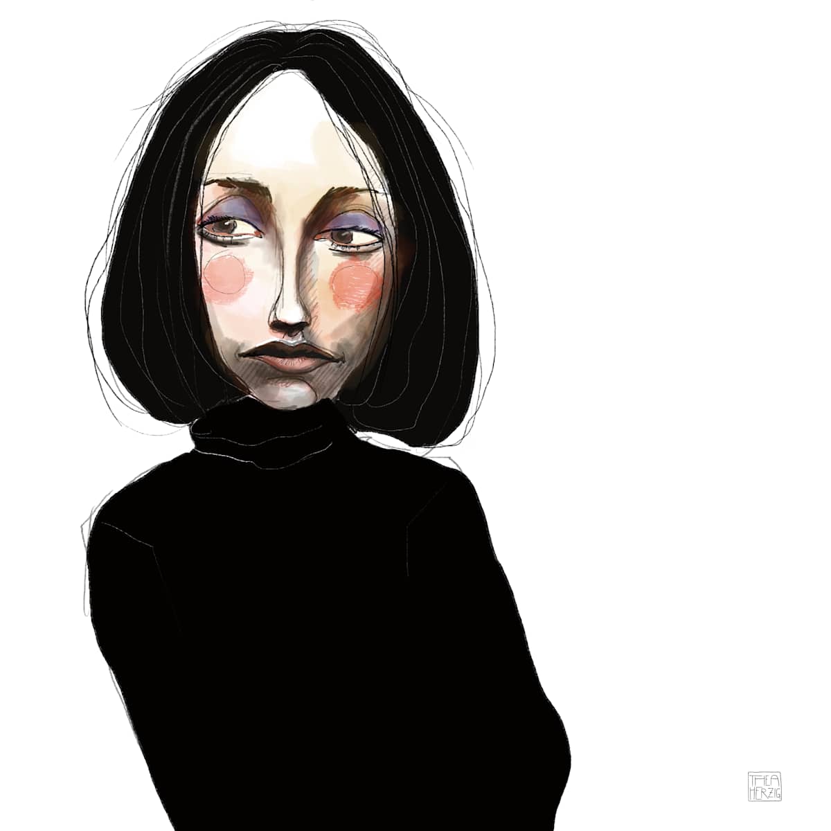 Portrait "Karla" by Thea Herzig  Image: Portrait "Karla"