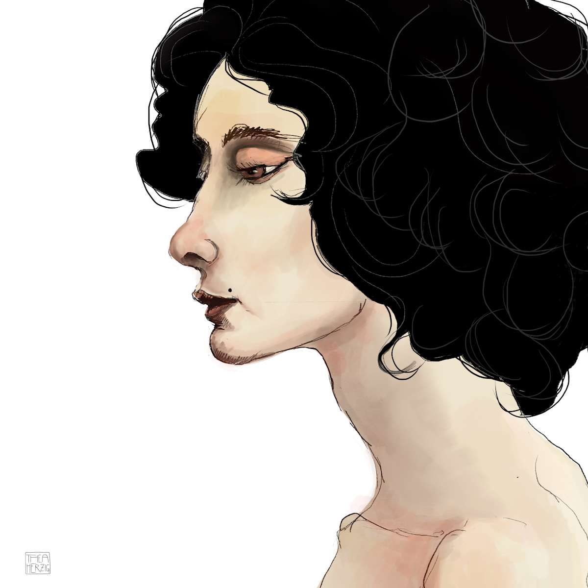Portait "Lilith 2" by Thea Herzig, Image 1.