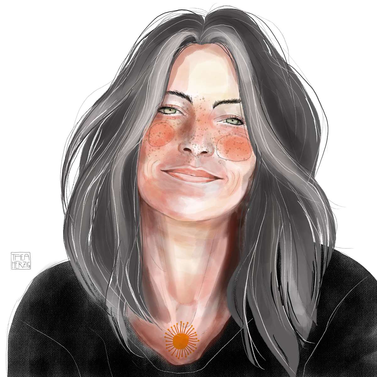 Portrait "Mariella" by Thea Herzig  Image: Portrait "Mariella"