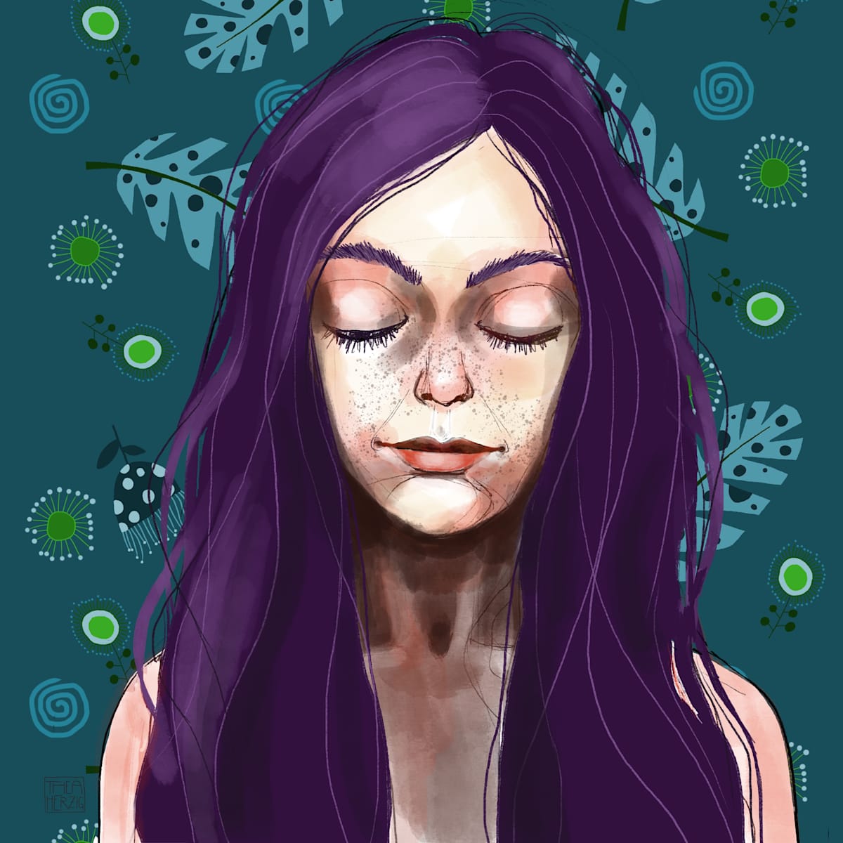 Portrait "Rahel" by Thea Herzig  Image: Portrait "Rahel"