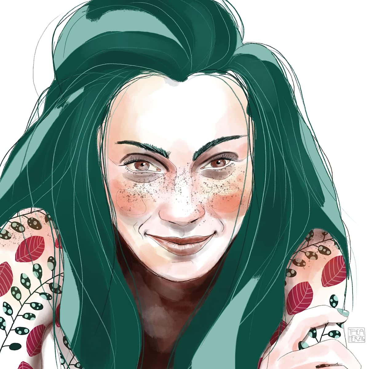 Portrait "Rebecca" by Thea Herzig, Image 1.