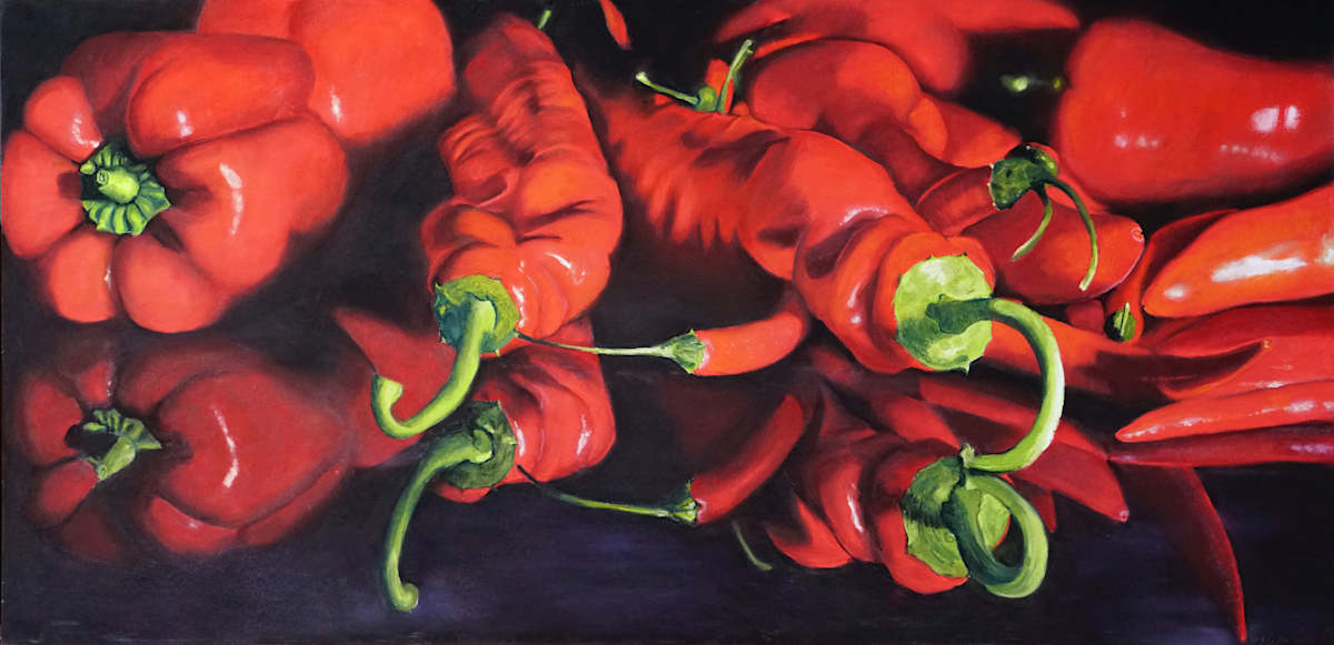 Red in 3 variations by Thea Herzig, Image 1.