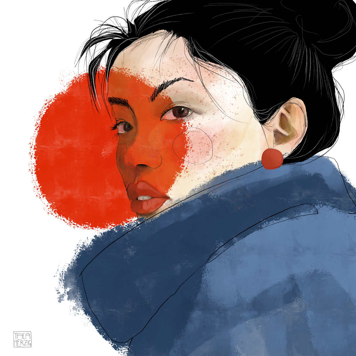 Portrait "Sunny" by Thea Herzig, Image 1.