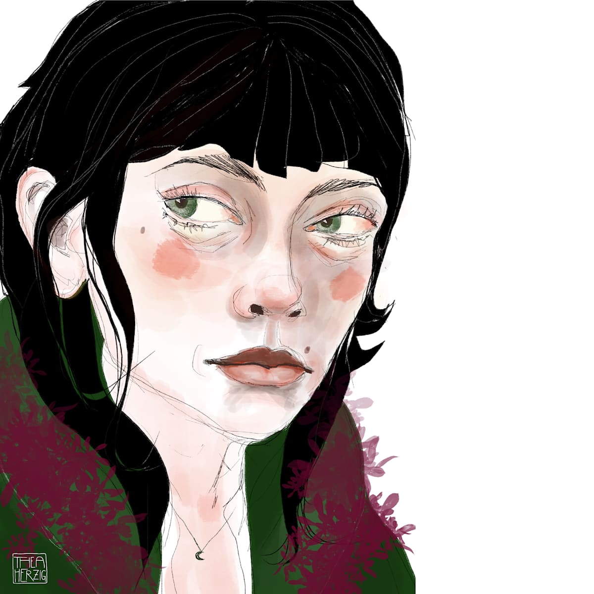 Portrait "Taia" by Thea Herzig  Image: Portrait "Taia"