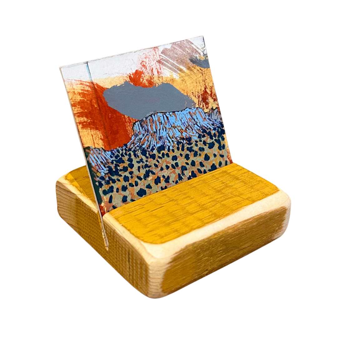 Porcelain Canyon With Grey Cloud (with stand) by Layla Luna, Image 1.