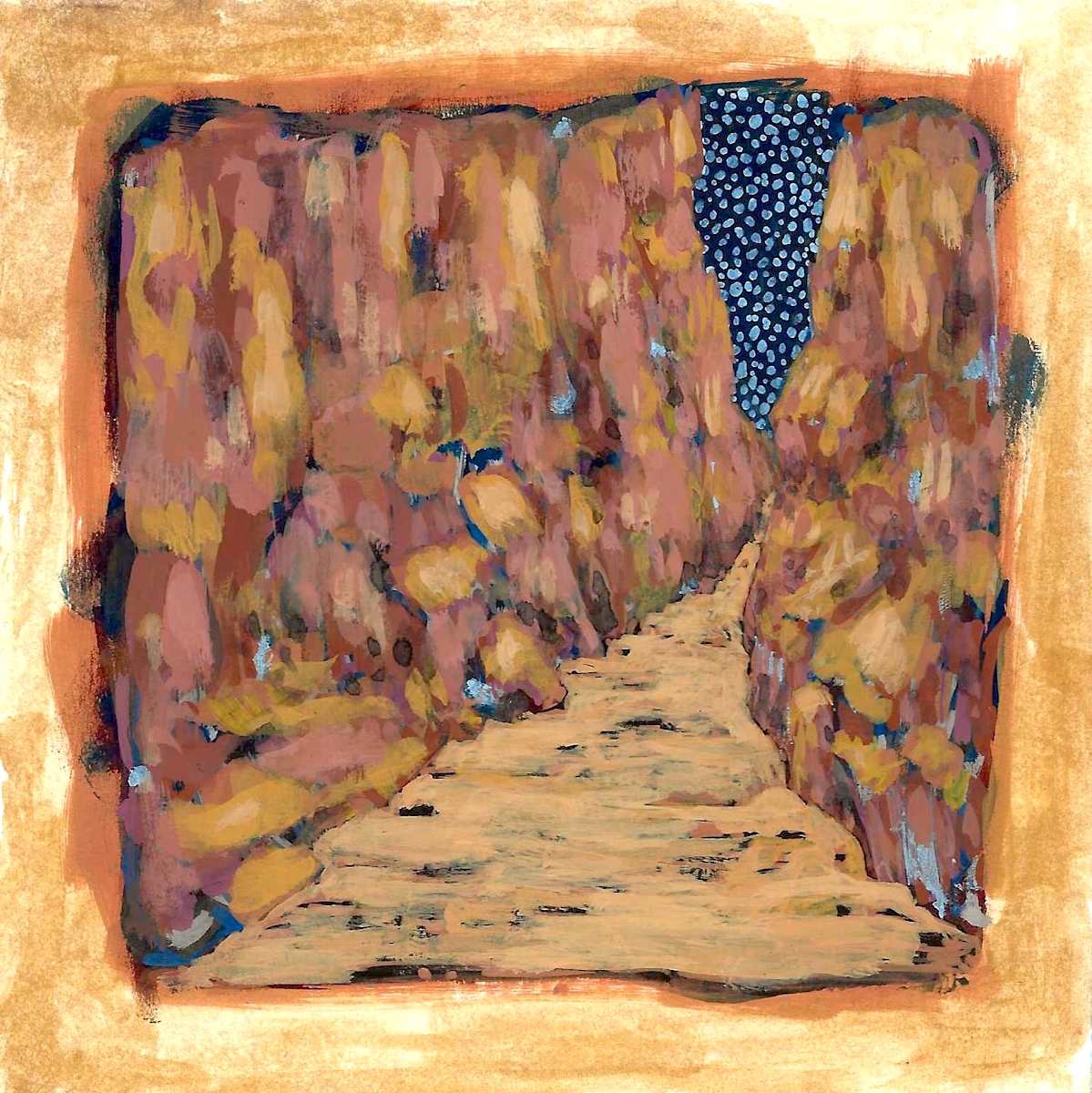 Nighttime Canyon Path by Layla Luna 