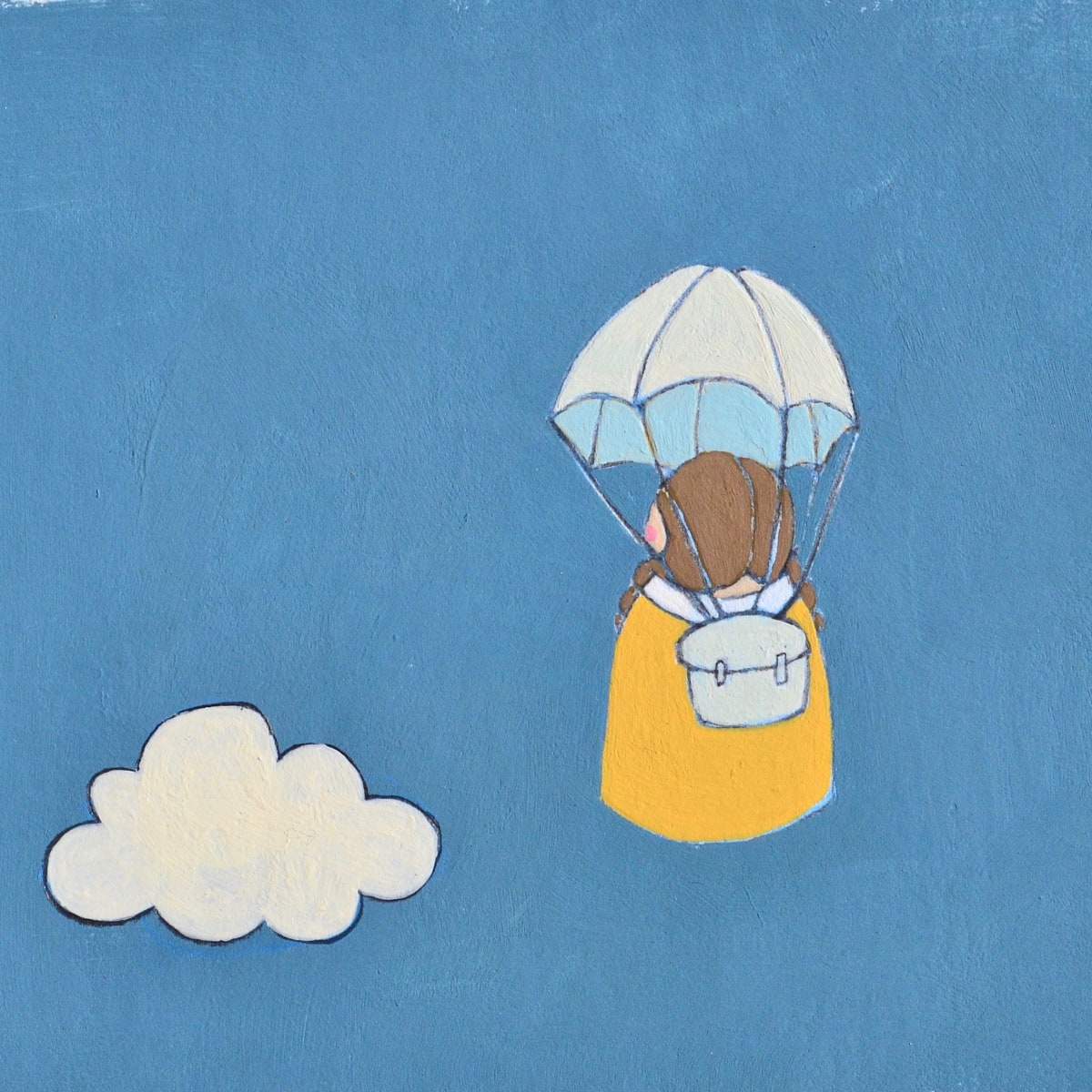 Lolly and the Parachute Original Painting 