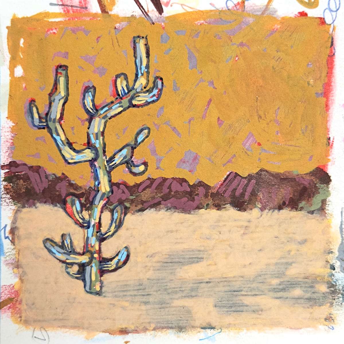 Pencil Cactus (Warm) by Layla Luna 
