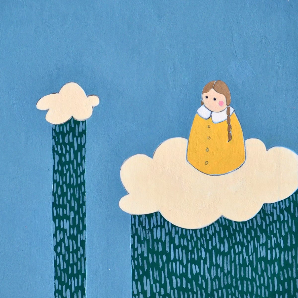 Lolly and the Rain Clouds Original Painting 