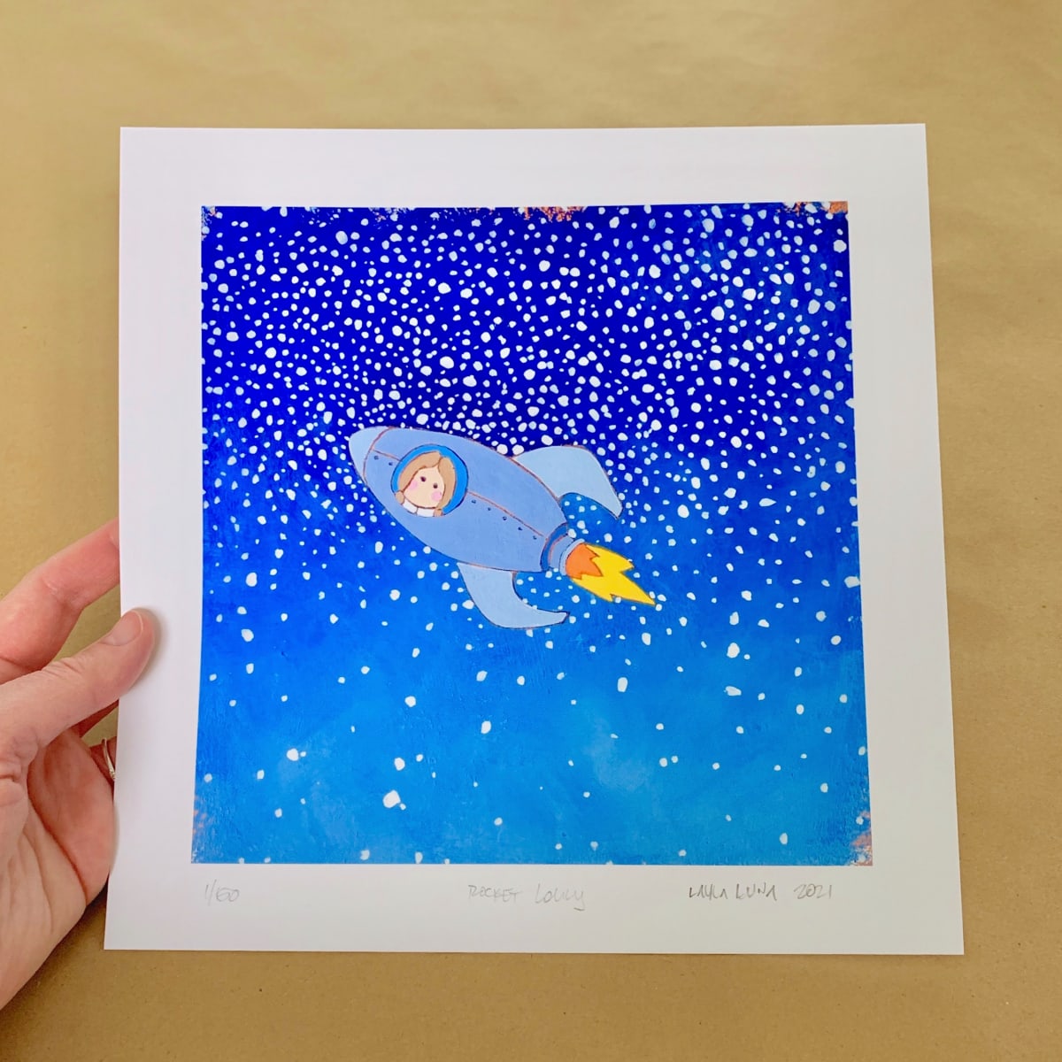 Rocket Lolly Limited Edition Print by Layla Luna 