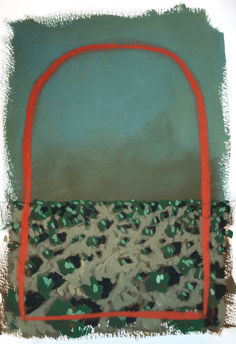 Dark_Mini Desert Painting #7 by Layla Luna 