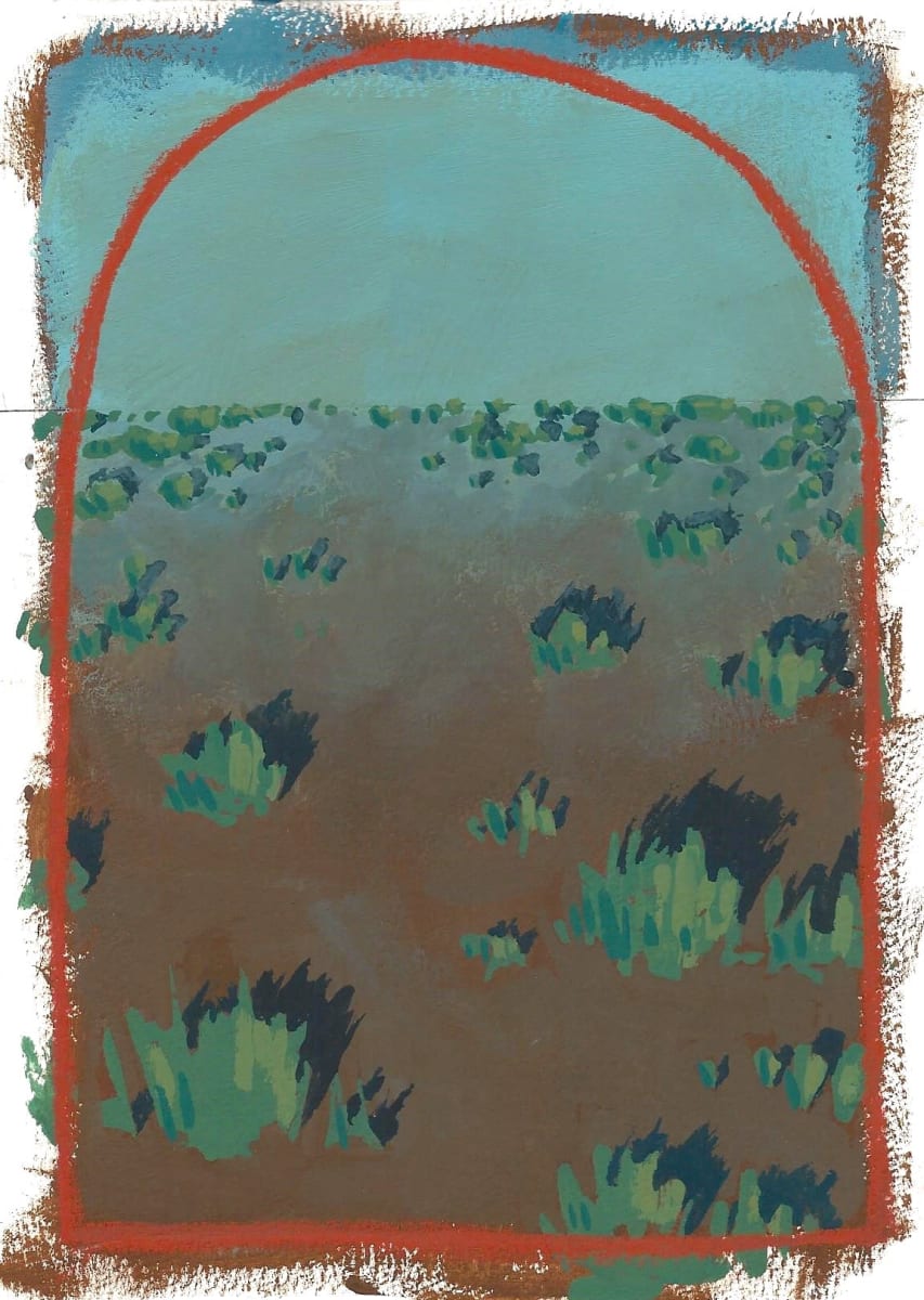 Smoke_Mini Desert Painting #2 by Layla Luna 
