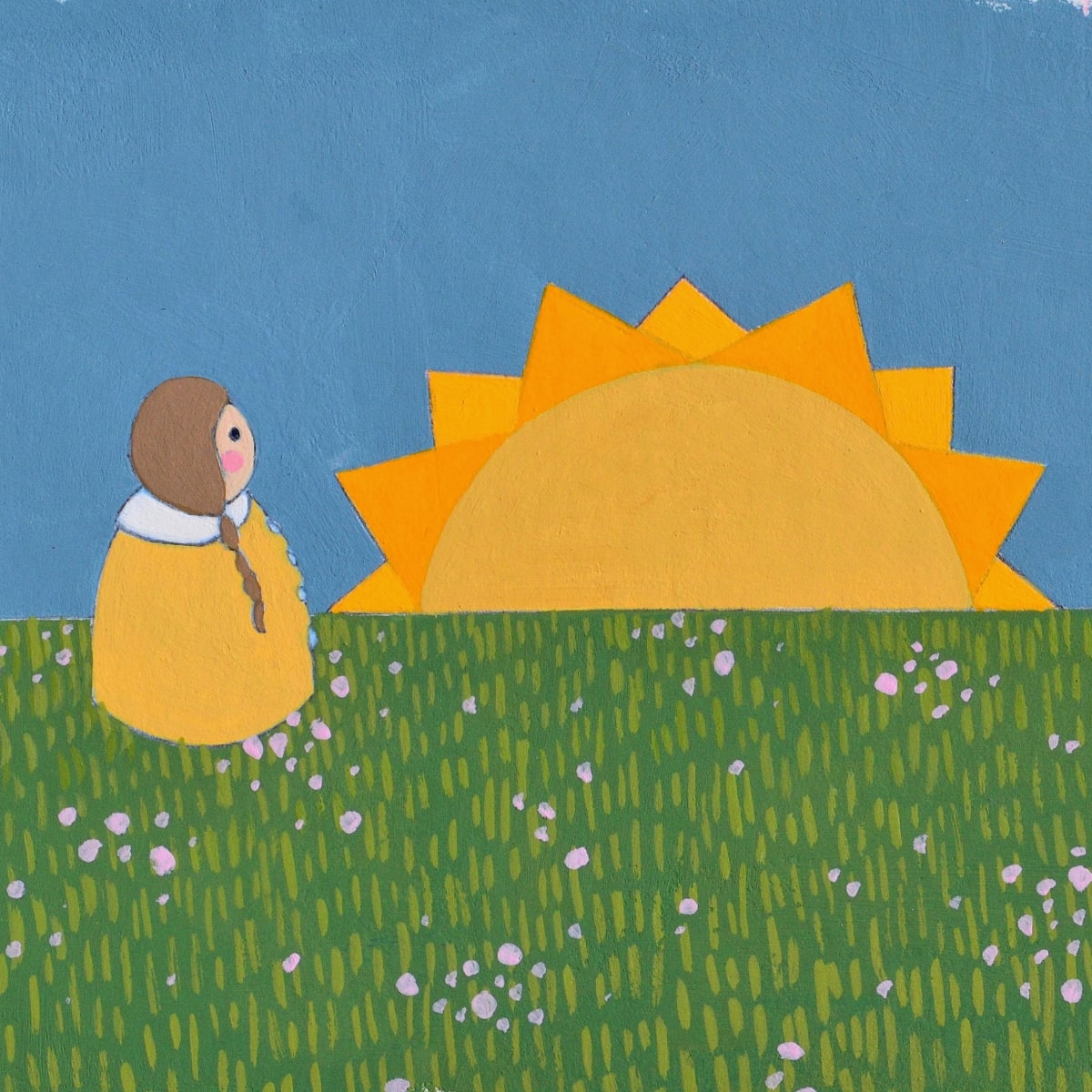 Lolly and the Sunset Painting 