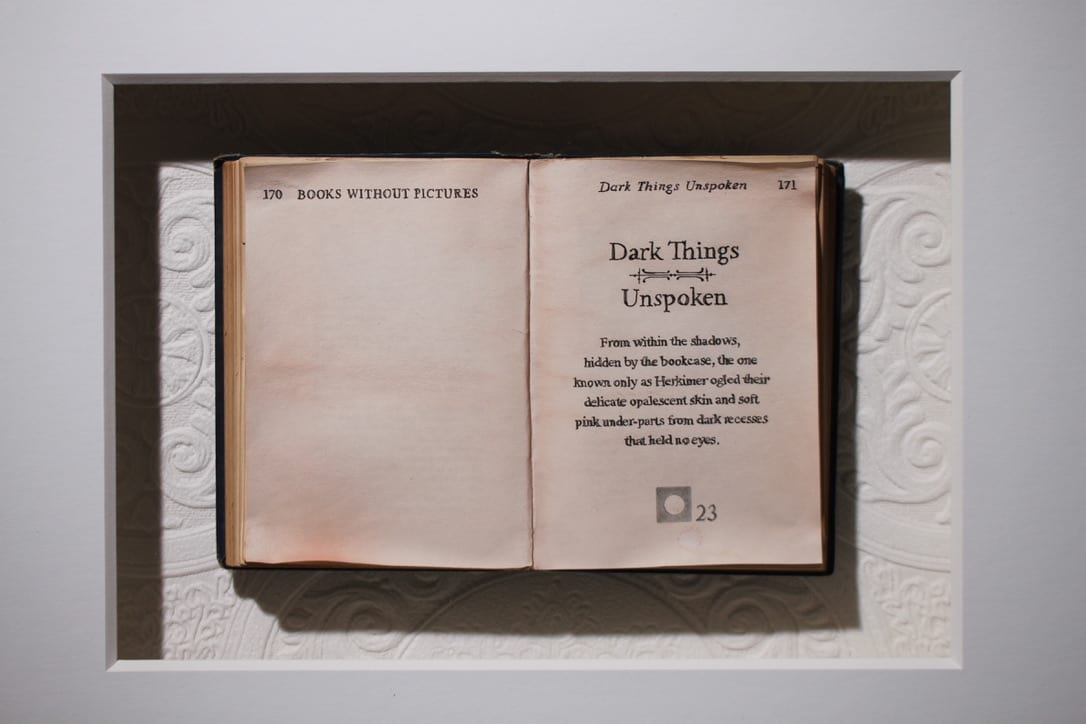"Dark Things Unspoken" from the books without pictures series by Marshall Harris  Image: "Dark Things Unspoken" detail