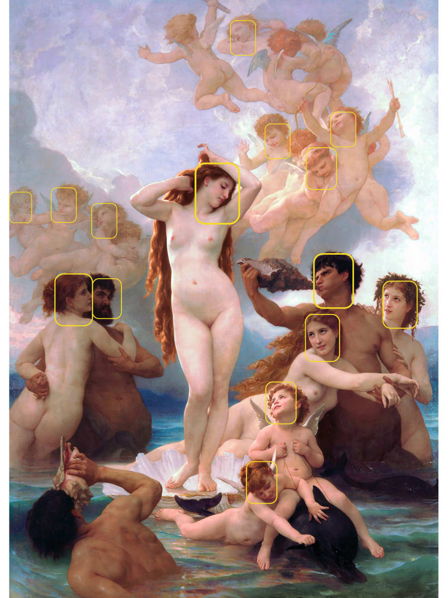 "Social Media in The Golden Age"  William Adolphe Bouguereau, 1825 - 190 , The Birth of Venus - #1879  #Musée d’Orsay,  #cutebabyangels, #fatbottomedgirls 