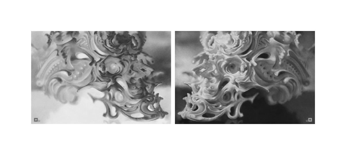 Duet # 1 Part 1 & 2 (Framed) by Marshall Harris 