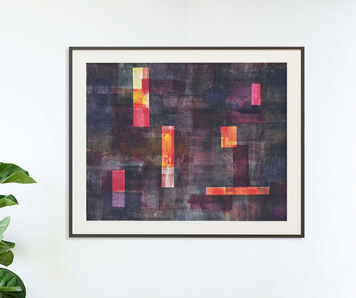 Nocturne with orange by Clare Winslow 