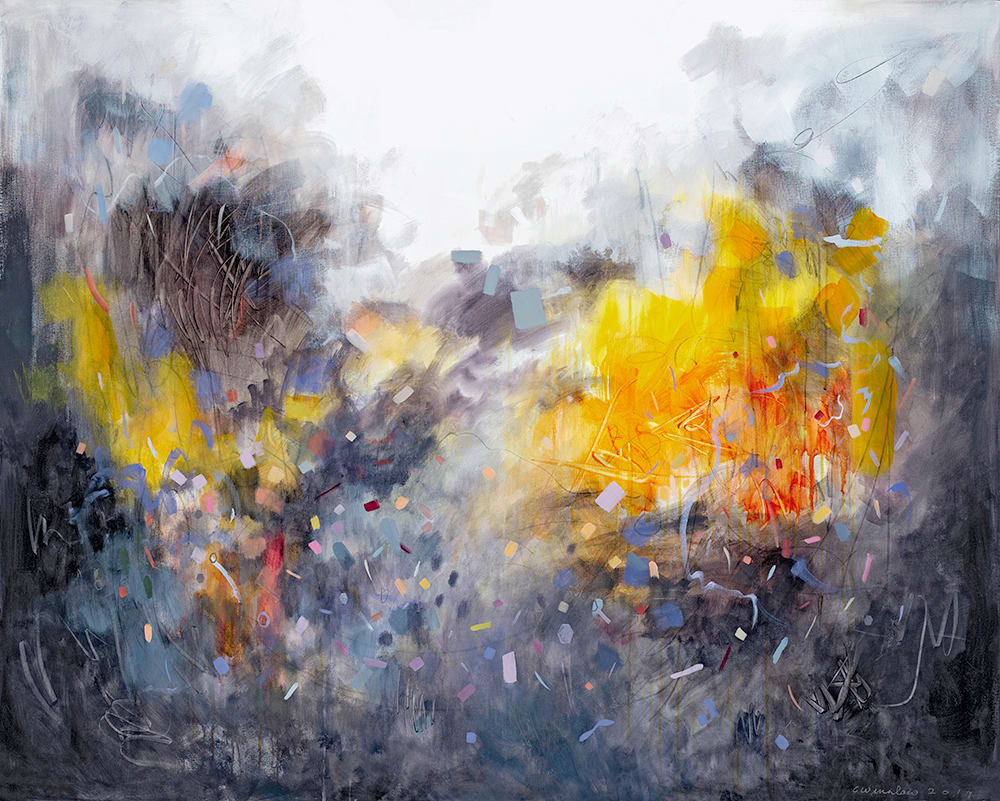 Steady by Clare Winslow  Image: Steady, Acrylic on canvas, 60w x 48H