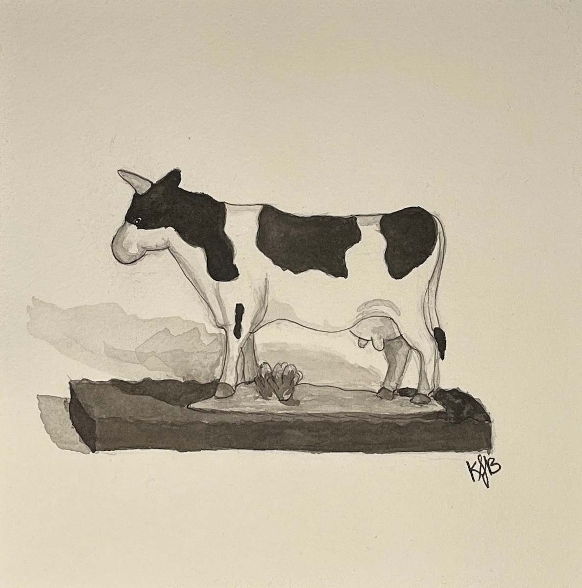 Holiday Cow by KJ Bateman 