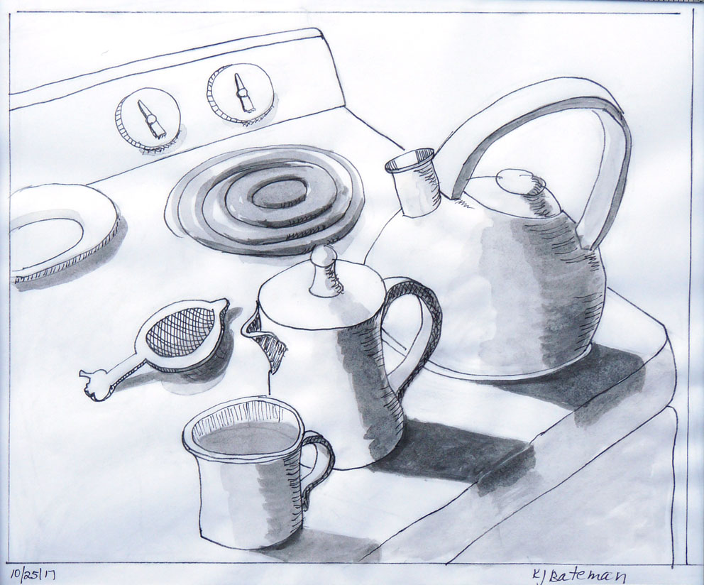 Stovetop Still Life by KJ Bateman 