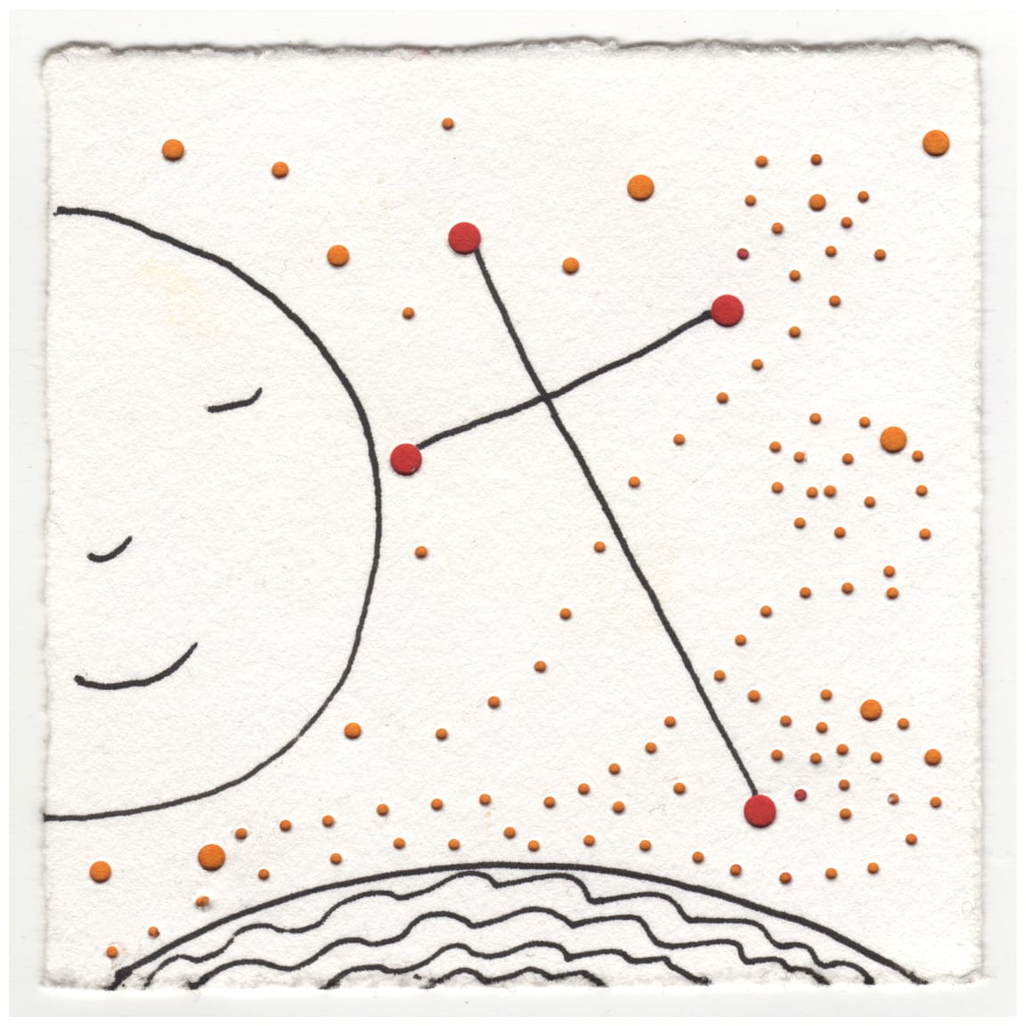 The Full Moon and the Southern Cross. #015 by Raya Bodnarchuk, Estate, Image 1.