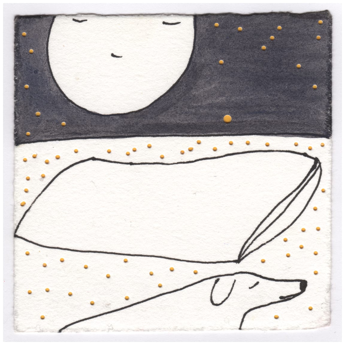 The Full Moon on my Pillow Tonight. Orion's Belt Points to Sirius. #032 by Raya Bodnarchuk, Estate, Image 1.