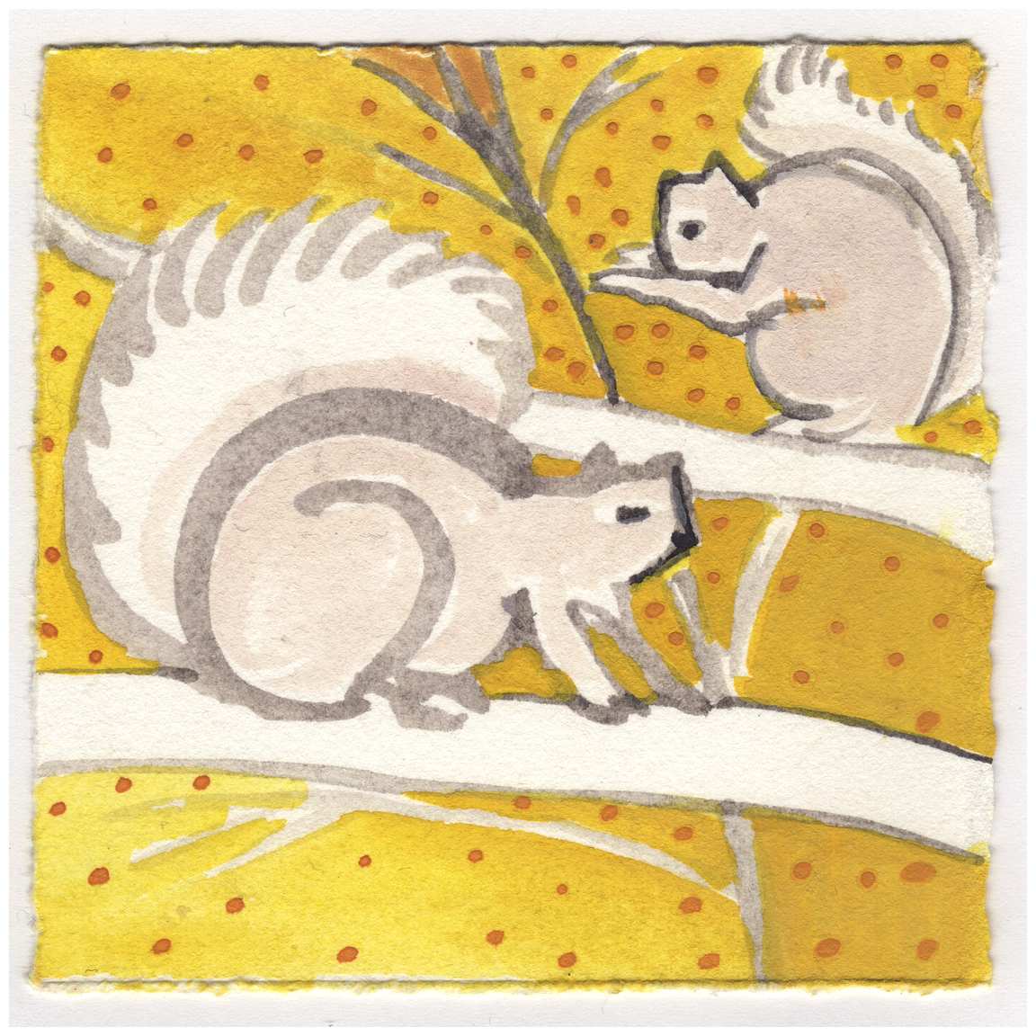 Squirrels this Morning. #057 by Raya Bodnarchuk, Estate, Image 1.