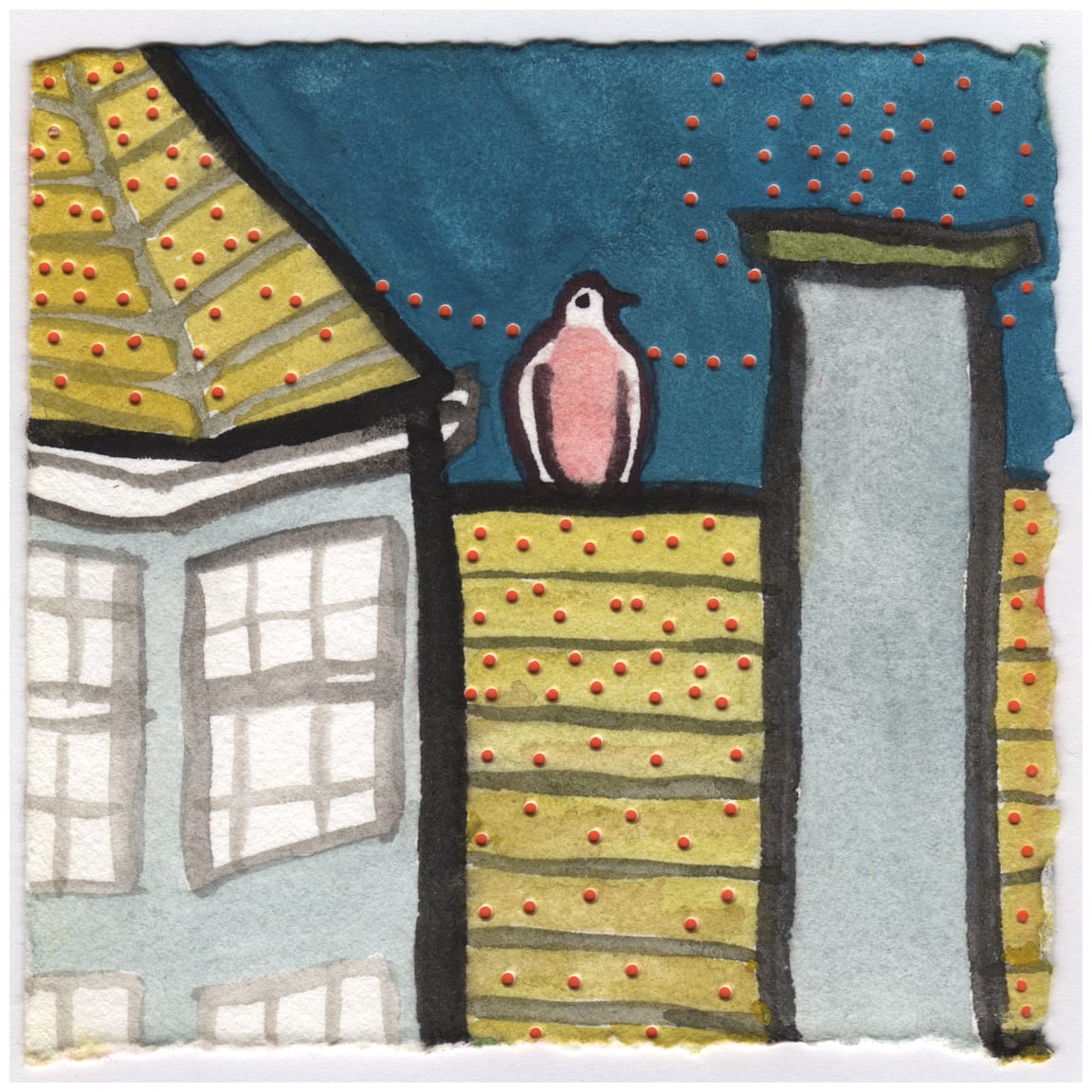 A Dove on the Roof. #071 by Raya Bodnarchuk, Estate, Image 1.