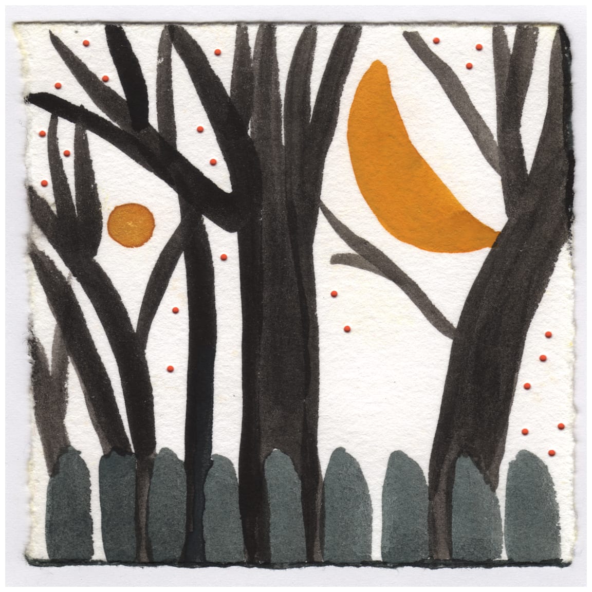 This Morning. The Moon and Venus. #073 by Raya Bodnarchuk, Estate 