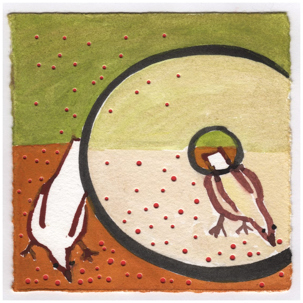 Birds and Moss. #074 by Raya Bodnarchuk, Estate, Image 1.