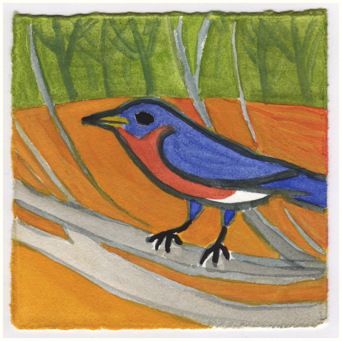 A Bluebird in Sandy Spring. #087 by Raya Bodnarchuk, Estate, Image 1.