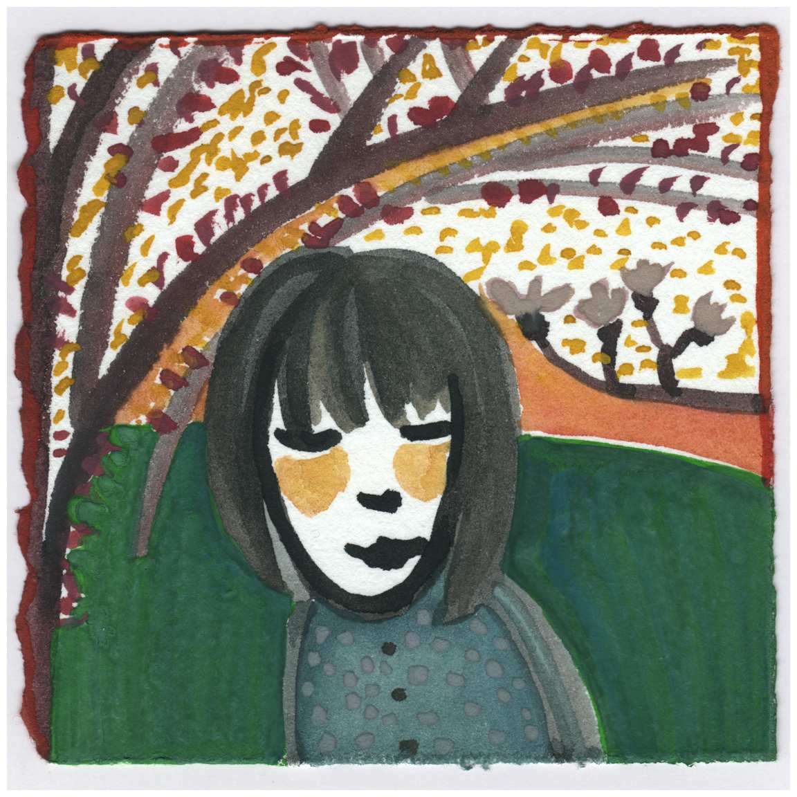 Redbuds and Dogwood. #130 by Raya Bodnarchuk, Estate, Image 1.