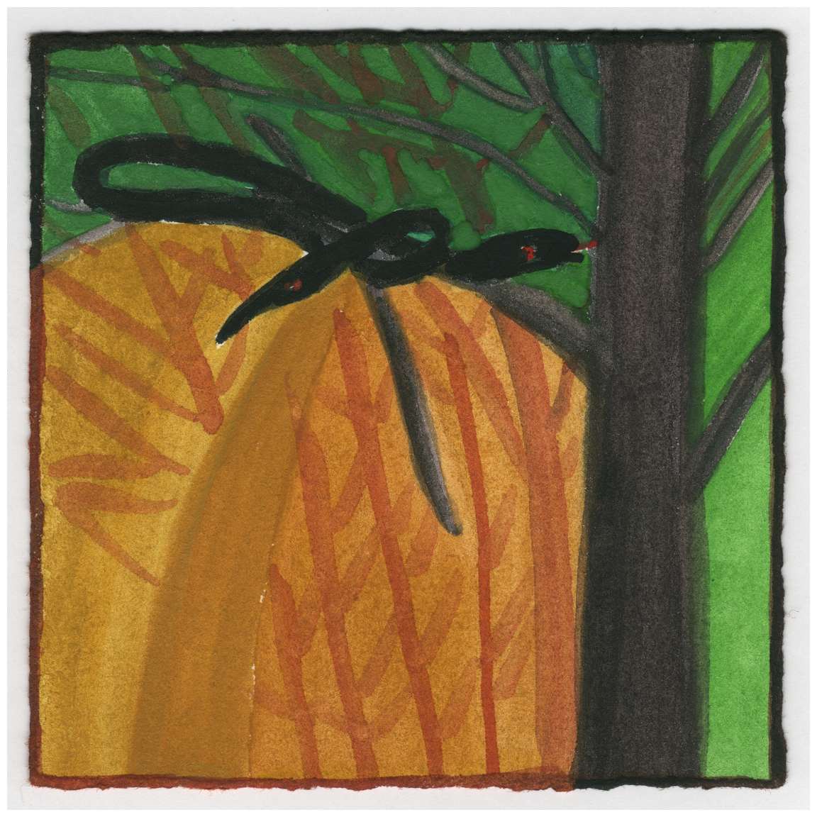 The Snake Up in a Tree. #172 by Raya Bodnarchuk, Estate, Image 1.