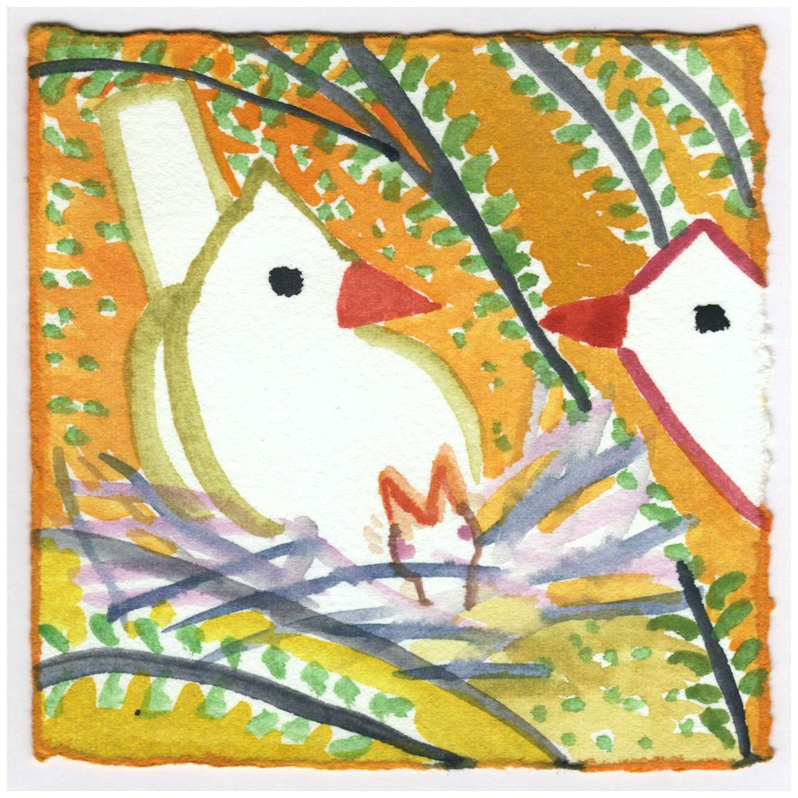The Cardinals Have a Baby. He Hatched Yesterday. #211 by Raya Bodnarchuk, Estate, Image 1.