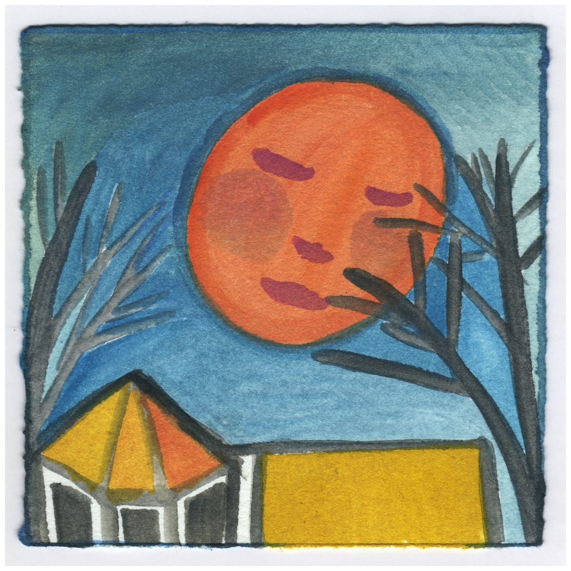 The Moon Over My House. #235 by Raya Bodnarchuk, Estate, Image 1.