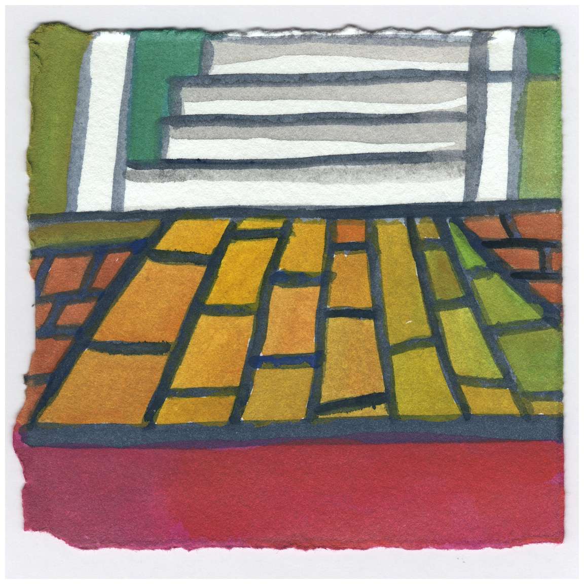 The Bricks Met the New Sidewalk. #270 by Raya Bodnarchuk, Estate, Image 1.