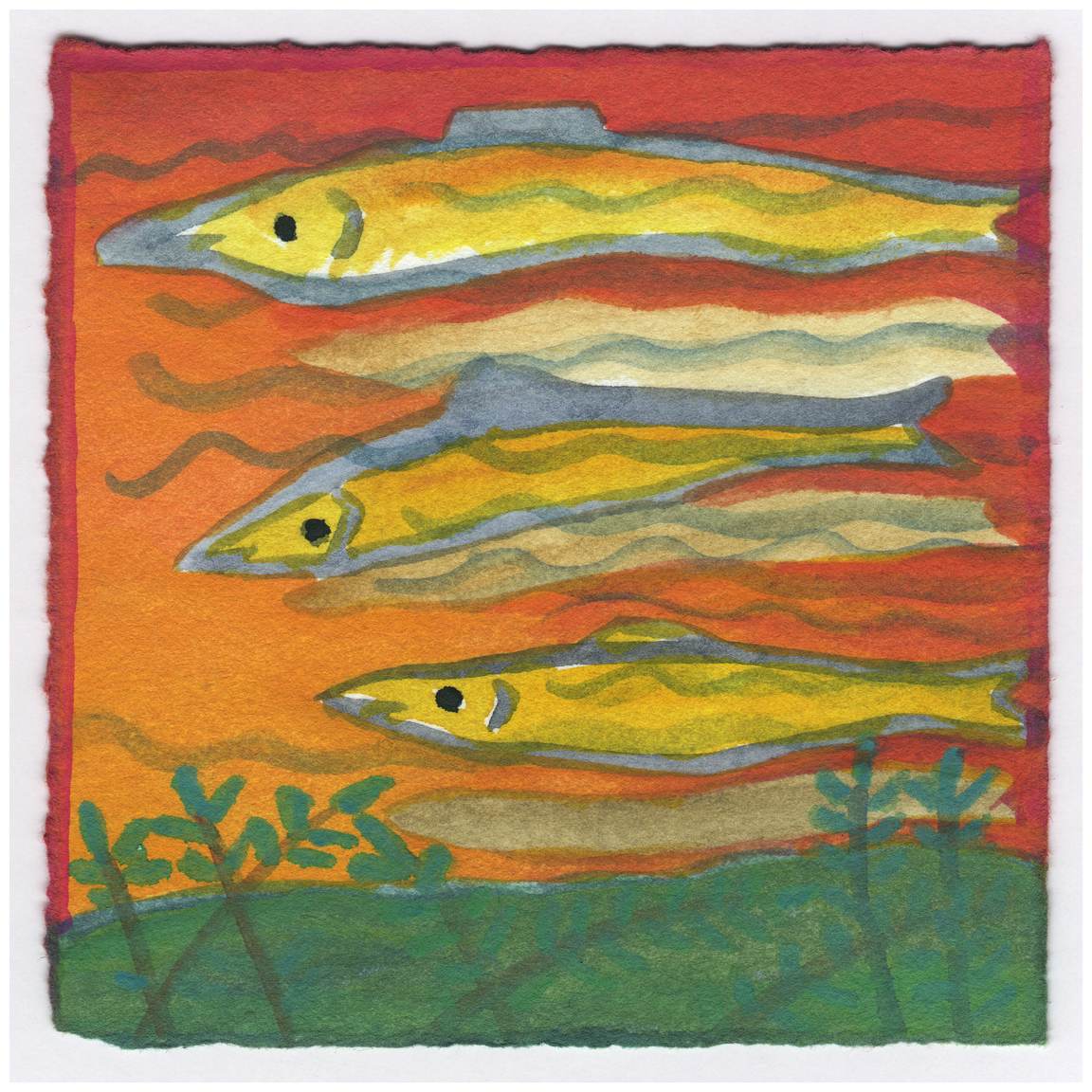Fish in the Sun Light #298 by Raya Bodnarchuk, Estate, Image 1.